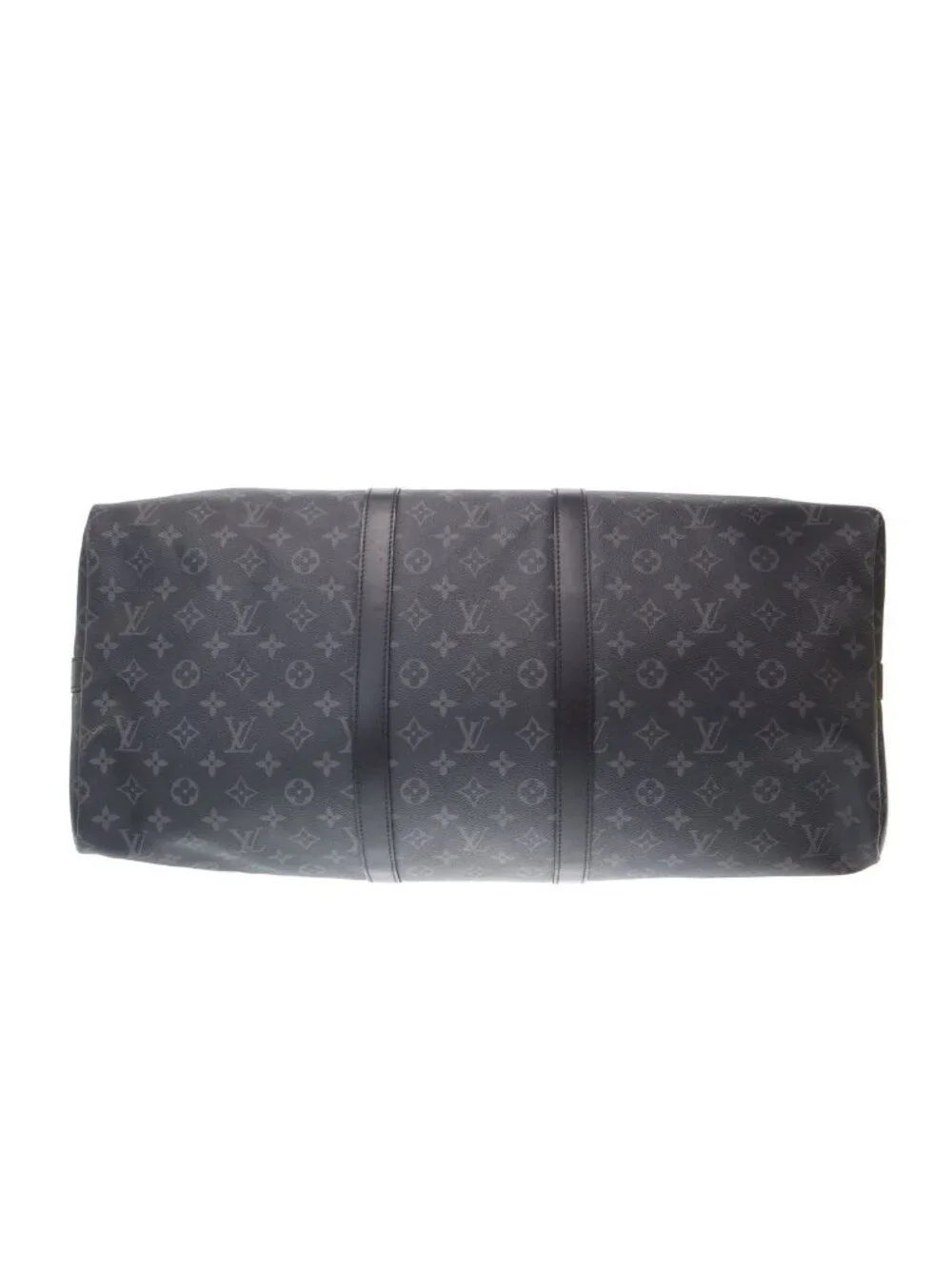 Louis Vuitton Keepall Bandouliere 55 Monogram Eclipse 55 Shoulder Bag Black